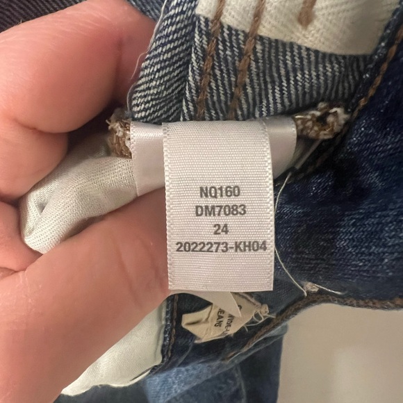 Madewell Super Wide Leg Jeans Fannin Wash NQ160 Size 24 - Picture 3 of 9